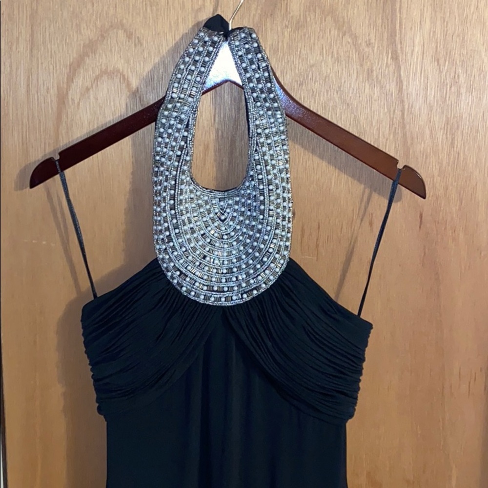 Elegant halter prom dress